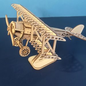 3D Wooden Bi-Plane Puzzle Kit